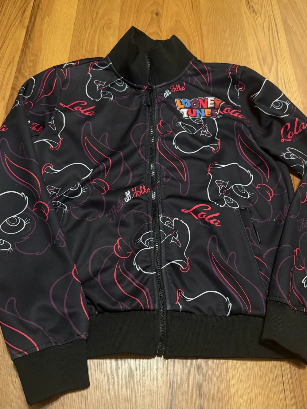 Warner Bros. Lola Bunny Black Jacket with Pink & White Accents